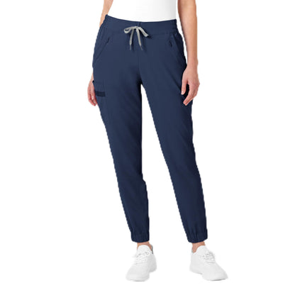 WonderWink Womens Jogger Medical Scrubs Pants, Navy, X-Large US