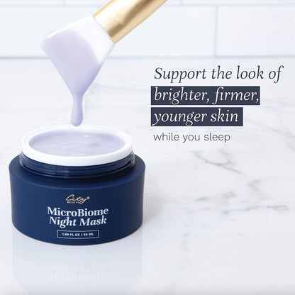 City Beauty MicroBiome Night Mask - Nourishing Overnight Face Mask - Prebiotic & Probiotic Blend - Solution for Dull, Uneven Skin Tone, Large Pores, & Wrinkles - Anti-Aging Cruelty-Free Skin Care