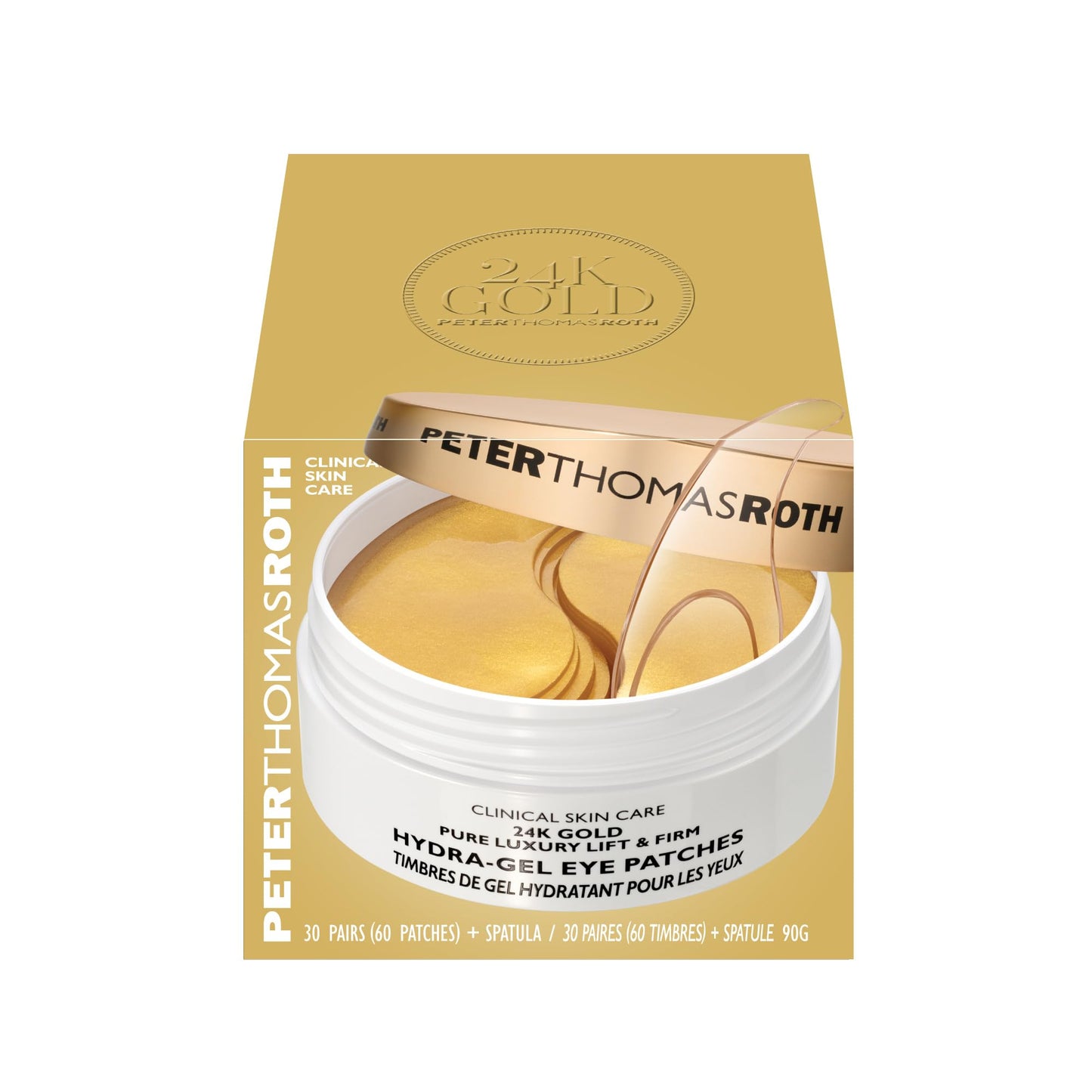 Peter Thomas Roth | 24K Gold Pure Luxury Lift & Firm Hydra-Gel Eye Patches | Anti-Aging Under-Eye Patches, Help Lift and Firm the Look of the Eye Area