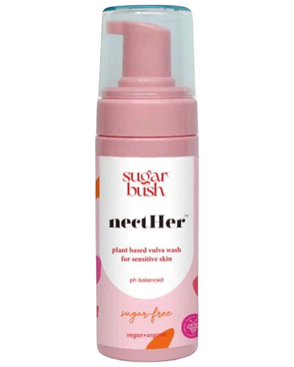 Sugarbush NectHer Plant Based Sensitive Intimate Foam Wash – Fragrance-Free & Hypoallergenic – Soothes Sensitive Skin – Vegan Formula – 5 oz