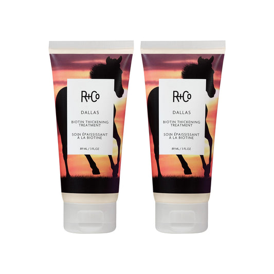 R+Co Dallas Biotin Thickening Treatment | Lasting Volume + Strengthens Hair + Builds Texture | Vegan + Cruelty-Free | 3 Oz