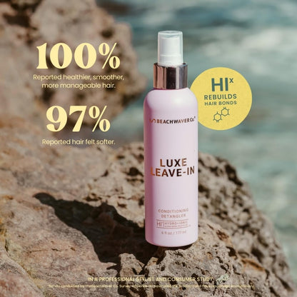 The Beachwaver Co. Luxe Leave-In Conditioning Detangler - Full Size (6 Fl Oz) | Leave-In Treatment to Hydrate, Smooth, & Strengthen w/HiX Vegan Bond Multipliers | Bali Beach Night Fragrance