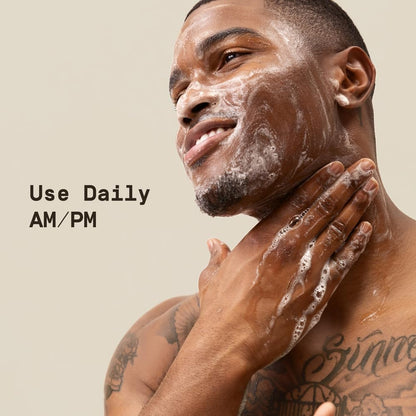 PAPATUI by Dwayne Johnson Hydrating Men's Face Cleanser | Made with Niacinamide, Hyaluronic Acid | Unscented | 8 oz