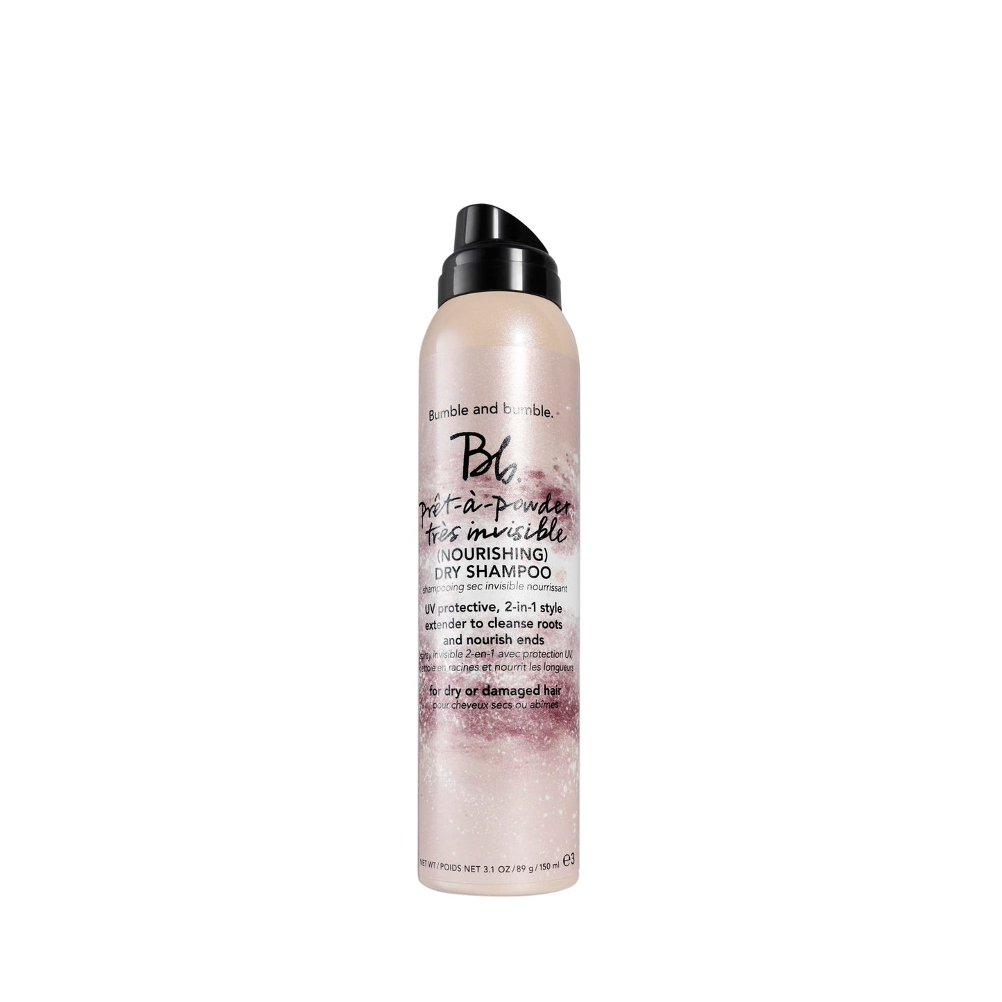 Bumble and bumble. Prêt-à-powder Très Invisible Nourishing Dry Shampoo | Absorbs Oil at the Roots | Nourishes Dry Ends | UV Protection | For Medium to Thick Curly, Wavy, Straight Hair Types, 3.1 Ounce