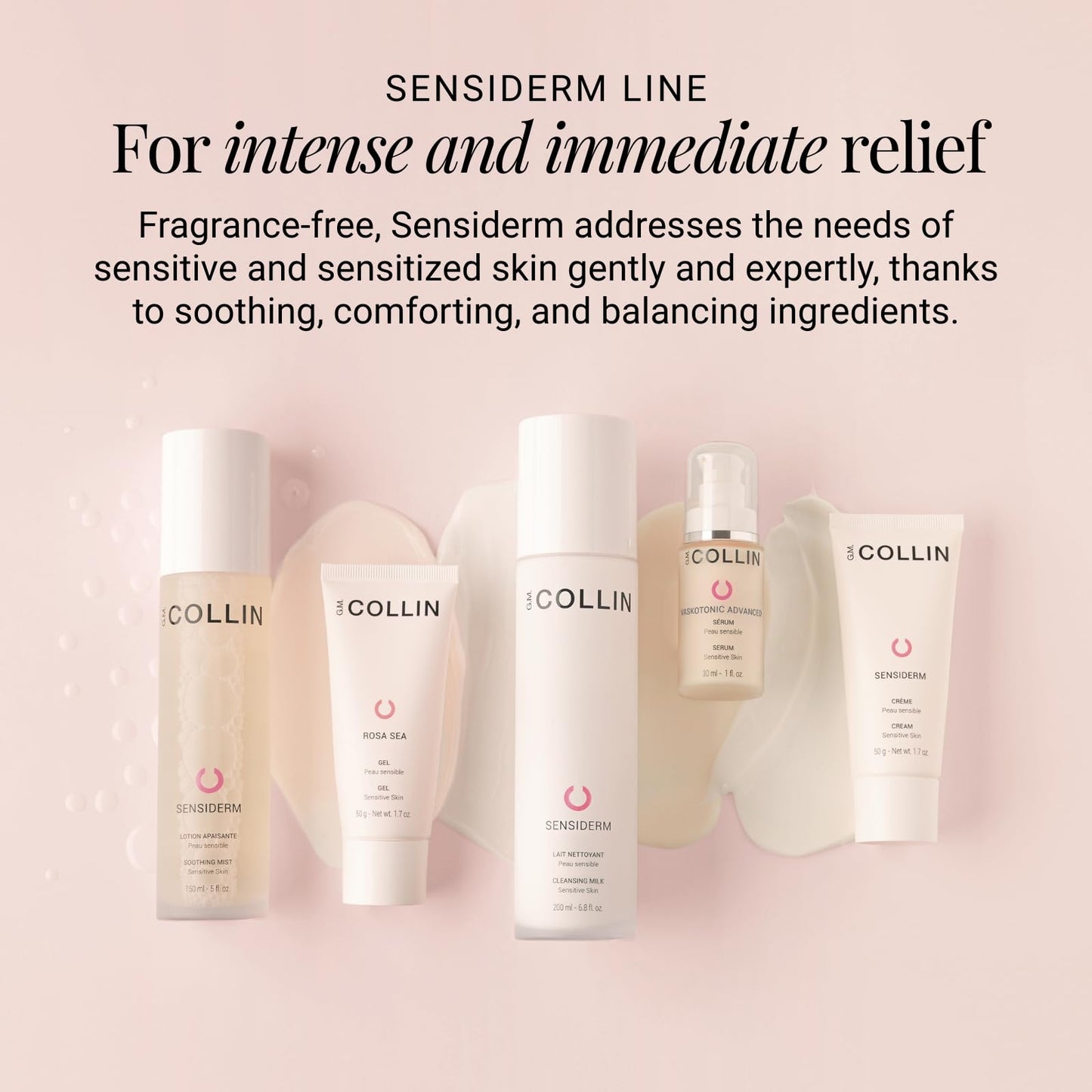 G.M. COLLIN Sensiderm Soothing Mist | Facial Toner and Hydrating Spray for Sensitive Skin | Soothes and Hydrates