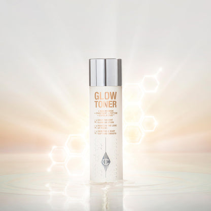 Charlotte Tilbury Glow Face Toner - Exfoliating Toner for Oily Skin - Helps to Reduce The Appearance of Pores, Hydrate & Plump Skin - Delicately Scented with Rose & Lemon