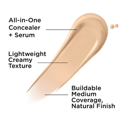 IT Cosmetics Bye Bye Dark Spots Concealer + Brightening Serum – 2% Niacinamide, Hyaluronic Acid & Caffeine - Medium Coverage, Natural Finish, All Skin Types - 0.22 fl oz