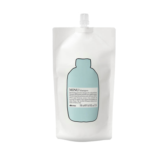 Davines MINU Shampoo, Hydrating Color-Protecting Gentle Cleansing Action for Colored Hair - Preserves Cosmetic Color Vibrancy, Keeping it Bright, Shiny, and Soft with Salina Caper, 16.9 Fl Oz