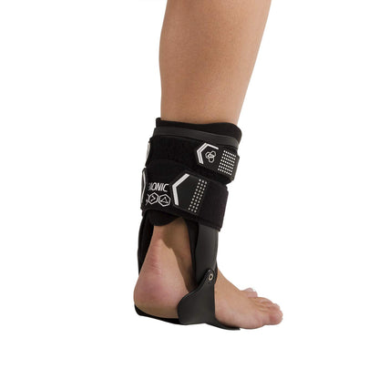 DonJoy Performance BIONIC Stirrup Ankle Brace, Maximum Medial/Lateral Ankle Support, Low-Profile Rigid Brace, Adjustable, Ankle Immobilization for Volleyball, Basketball, Football, Baseball, Lacrosse