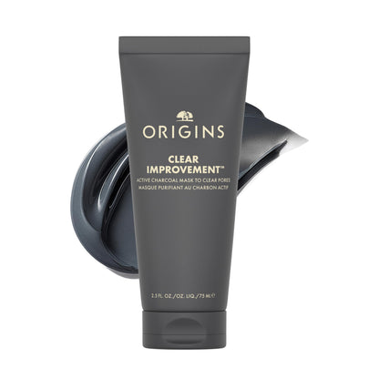 Origins Clear Improvement Active Charcoal Mask to Clear Pores | Purifies & Reduces Excess Oil | With Bamboo Charcoal