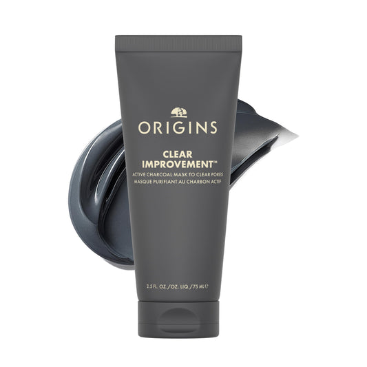 Origins Clear Improvement Active Charcoal Mask to Clear Pores | Purifies & Reduces Excess Oil | With Bamboo Charcoal