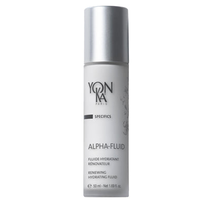 Yon-Ka Alpha Fluid | Age Defense Lightweight Moisturizer for Fine Lines | Vitamin E, Rice Bran Oil and Fruit AHA | for All Skin Types | 1.69 fl oz