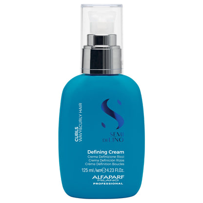 Alfaparf Milano Semi Di Lino Curl Defining Cream - Hair Styling Curl Activator - Replenishes Hair Hydration with Flaxseed Oil & Vitamin E - Lightweight, Vegan Hair Care (4.23 oz)