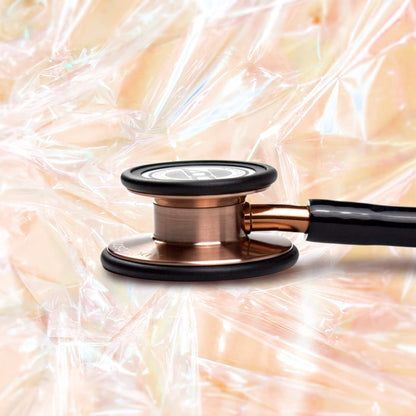 ADC Adscope 608 Convertible Clinician Stethoscope with Tunable AFD Technology, Adult Diaphragm and Adult Bell or Pediatric Diaphragm, 31 inch Length, Copper with Black Tubing