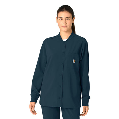 Carhartt Force Cross-Flex Women's Shirt Jacket - Navy, S