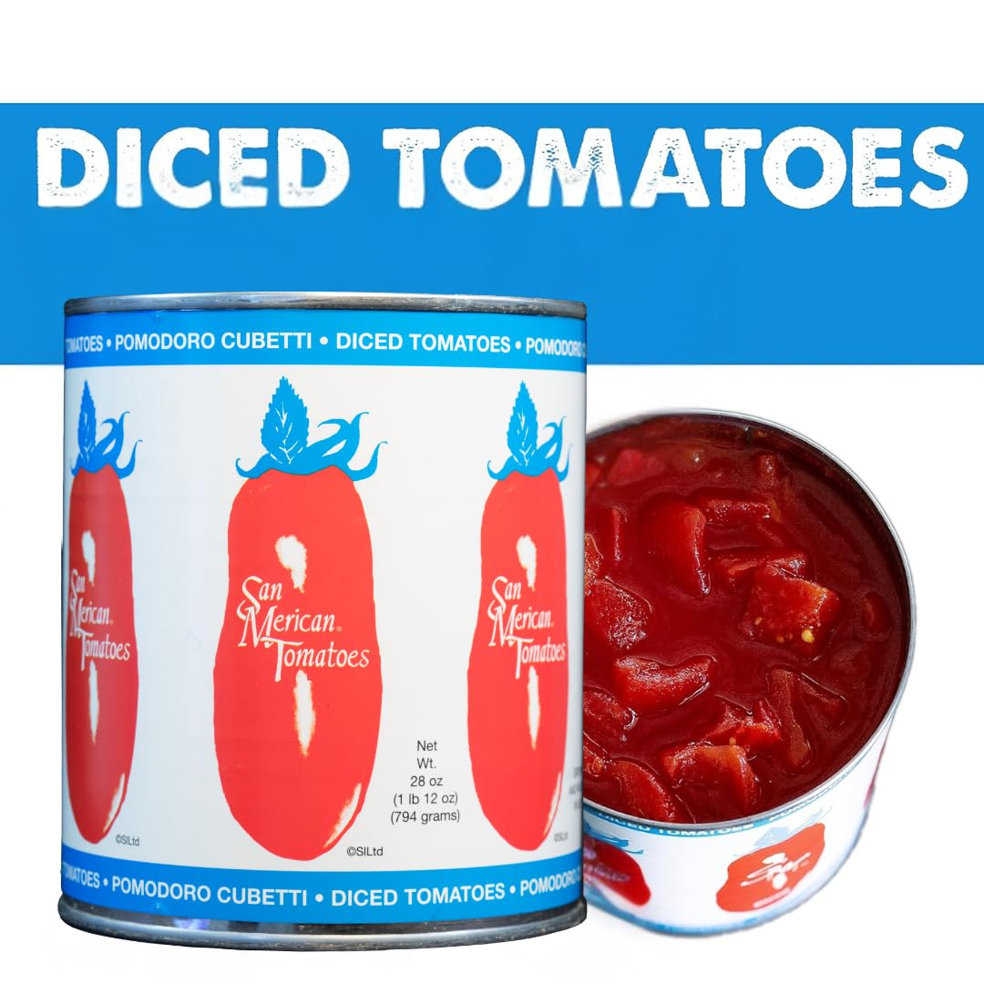 SMT SAN MERICAN TOMATO - Diced Tomatoes, 28 oz (Pack of 6)