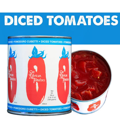 SMT SAN MERICAN TOMATO - Diced Tomatoes, 28 oz (Pack of 6)