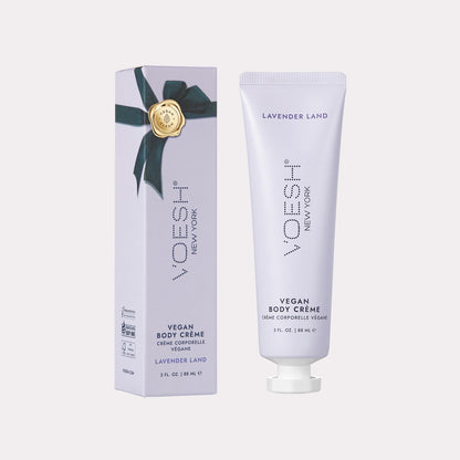 VOESH Vegan Body Creme - Skin Moisturing Cream, K-Beauty Korean Skincare, Lavender Land - 3oz