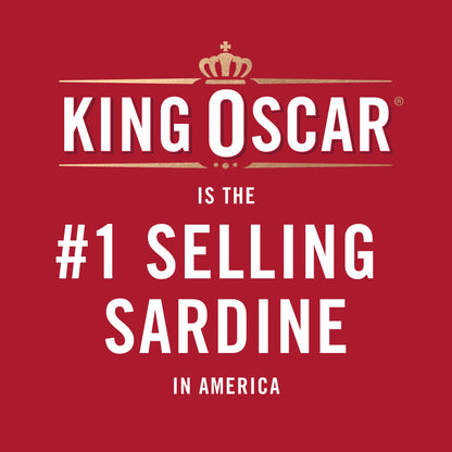 King Oscar Sardines in Olive Oil, 4.38 Ounce Cans (Pack of 12, Packaging May Vary), Skinless & Boneless, Wild Caught Canned Sardines