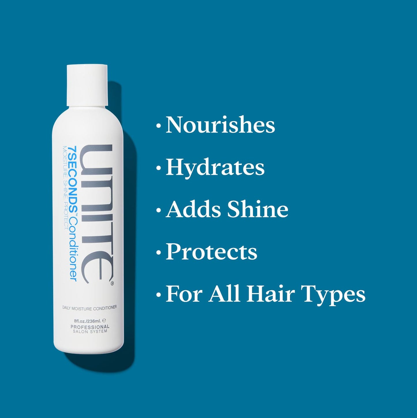 UNITE Hair – 7SECONDS Conditioner – Lightweight, Moisturizing Formula to Smooth, Soften & Enhance Shine – Helps Protect Hair from UV & Heat Damage – 8 Fl Oz