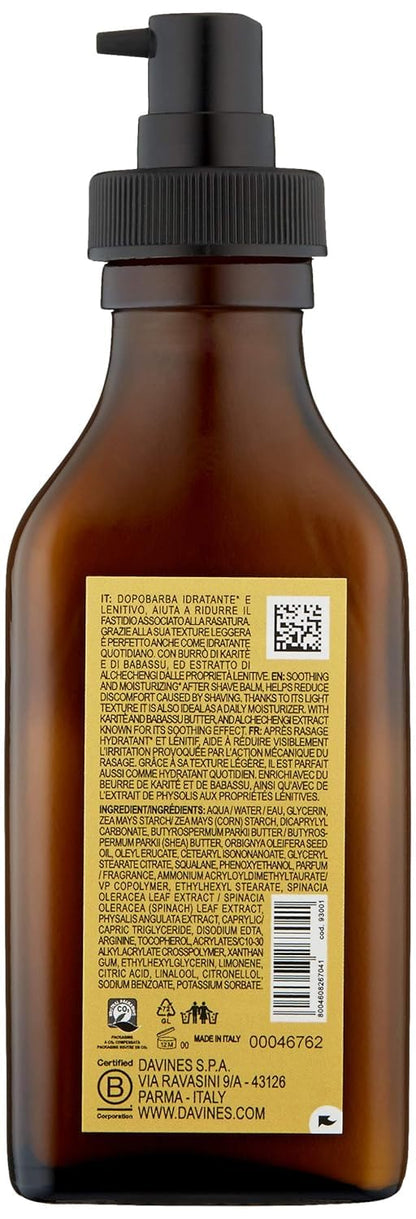 Davines Pasta & Love After Shave & Moisturizing Cream, Soothing Post-Shave Treatment - Calms Razor Burn, Reduces Redness & Hydrates Sensitive Skin for Softness, 3.38 Fl Oz