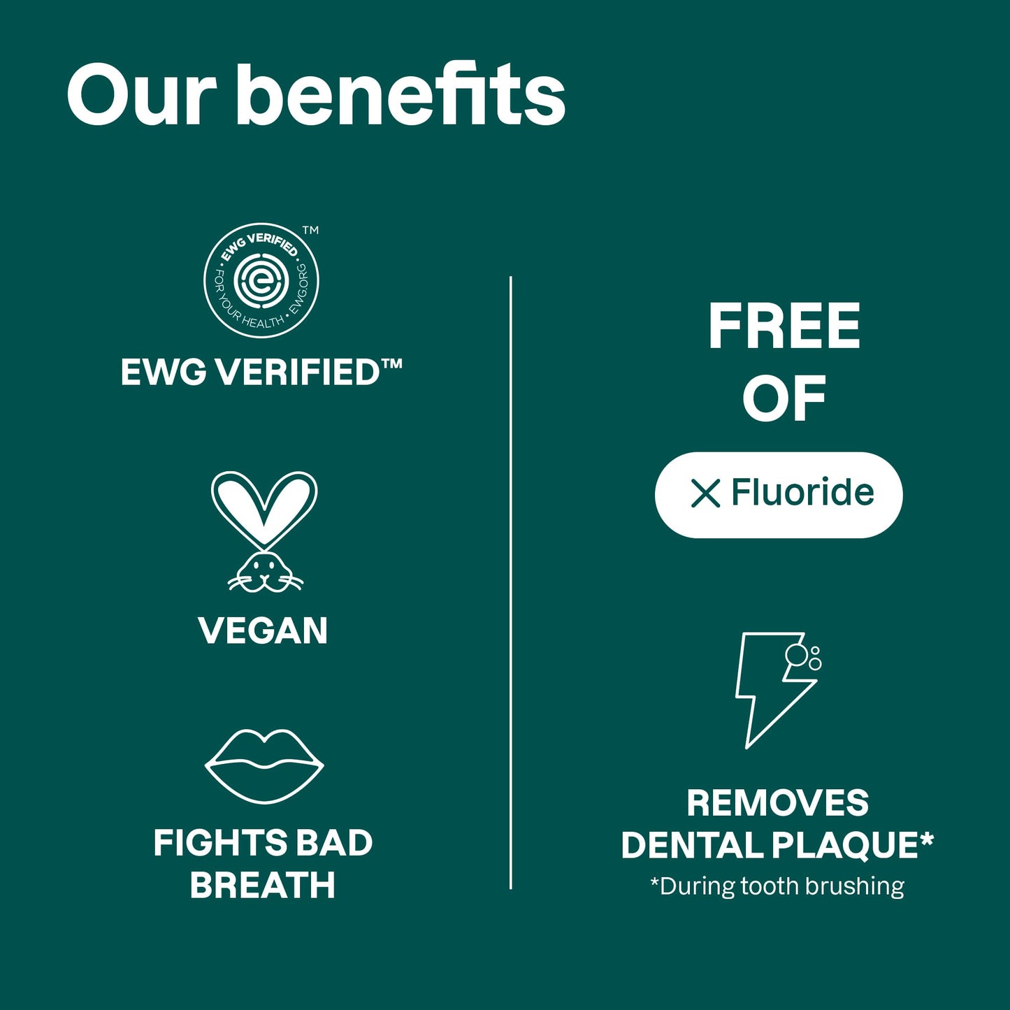 ATTITUDE Fluoride-Free Whitening Toothpaste, Peppermint Flavor, Vegan & Cruelty-Free, Sugar-Free, Plant & Mineral-Based Ingredients, Clean Oral Care, 4.2 Oz