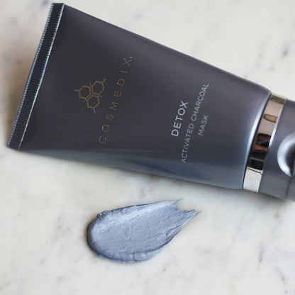 COSMEDIX Activated Charcoal Detox Mask - Gently Exfoliates Skin - Cleanses Away Age-Accelerating Pollutants and Removes Everyday Impurities - Reveals Flawlessly Fresh Complexion - 2.6 oz