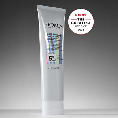 Redken Acidic Bonding Concentrate Leave In Conditioner - For Weak & Damaged Hair, Bond Building & Strengthening Hair Repair Treatment, Smooths & Provides Heat Protection