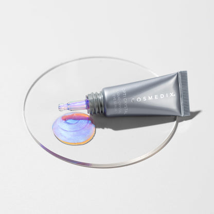 COSMEDIX Under Eye Serum for Dark Circles & Puffiness, Opti Crystal - Lifting & Firming Liquid Serum for Fine Lines & Wrinkles - Brightening, Moisturizing, & Hydrating Anti Aging Eye Puffy Bags Serum