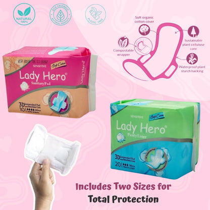 Period Kit for Tweens - First Period Kit for Girls 9-12 10-14 for School- Comfort Fit Feminine Pads Designed for Tween Teens Needs- Period Bags for Teen (Pink)