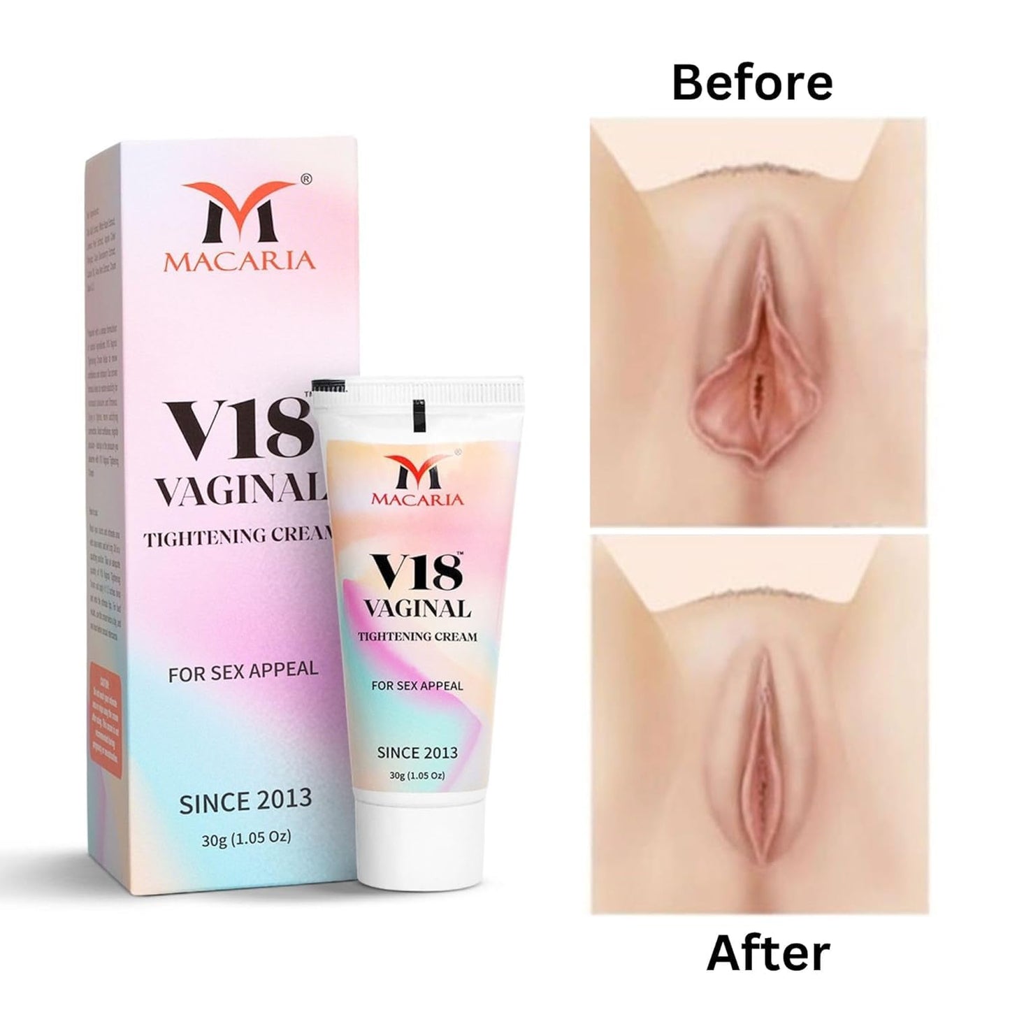 MACARIA Vaginal Pussy Yoni Instant Tightening Shrink Virgin Again Cream Gel for Girls