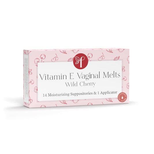 Femallay Organic Vaginal Melts – Wild Cherry – Moisturizes and Refreshes – 14 Count + Applicator