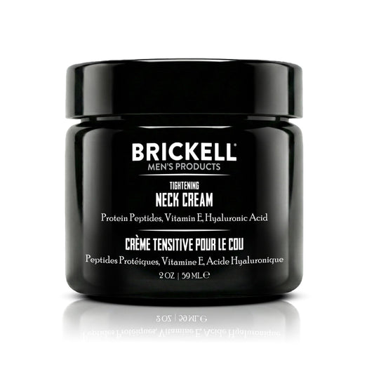 Brickell Men's Tightening Neck Cream For Men, Natural and Organic, Neck Cream For Tightening and Firming, Anti Wrinkle Cream, 2 Ounce, Unscented