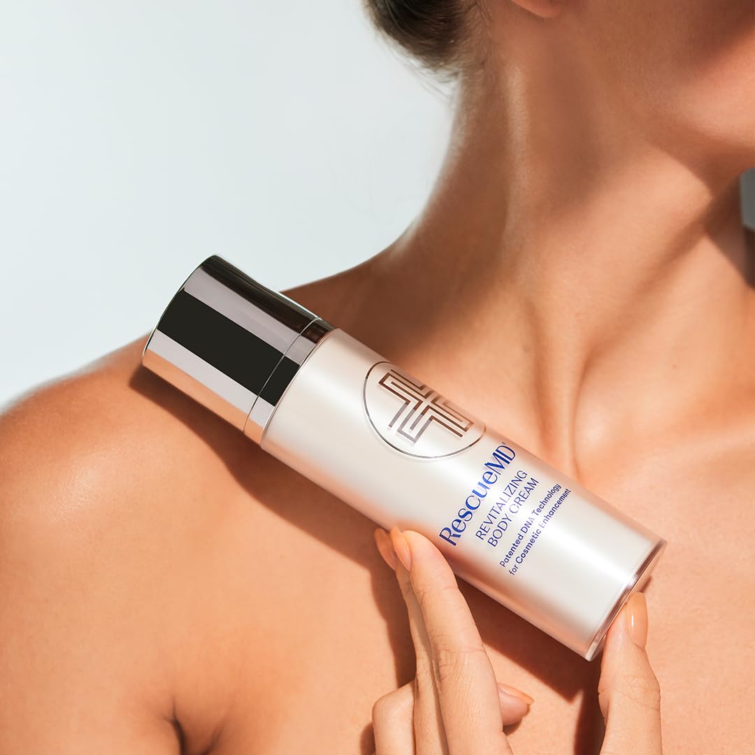 RescueMD Revitalizing Body Cream, Hydrating, Smoothing, Anti-Aging Body Treatment, 120mL
