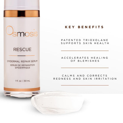 Osmosis RESCUE Epidermal Repair Facial Serum, Calms Skin Redness and Irritation To Refresh Healthy Skin For Aging, Sensitive, Blemish-Prone Skin, 1 Fl Oz