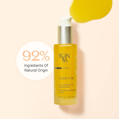 Yon-Ka Elixir Vital Concentrate | Revitalizing Anti-Aging Treatment to Moisturize and Remineralize Skin | Vitamin-Packed Anti-Wrinkle Serum | Paraben-Free | 1.01 fl oz