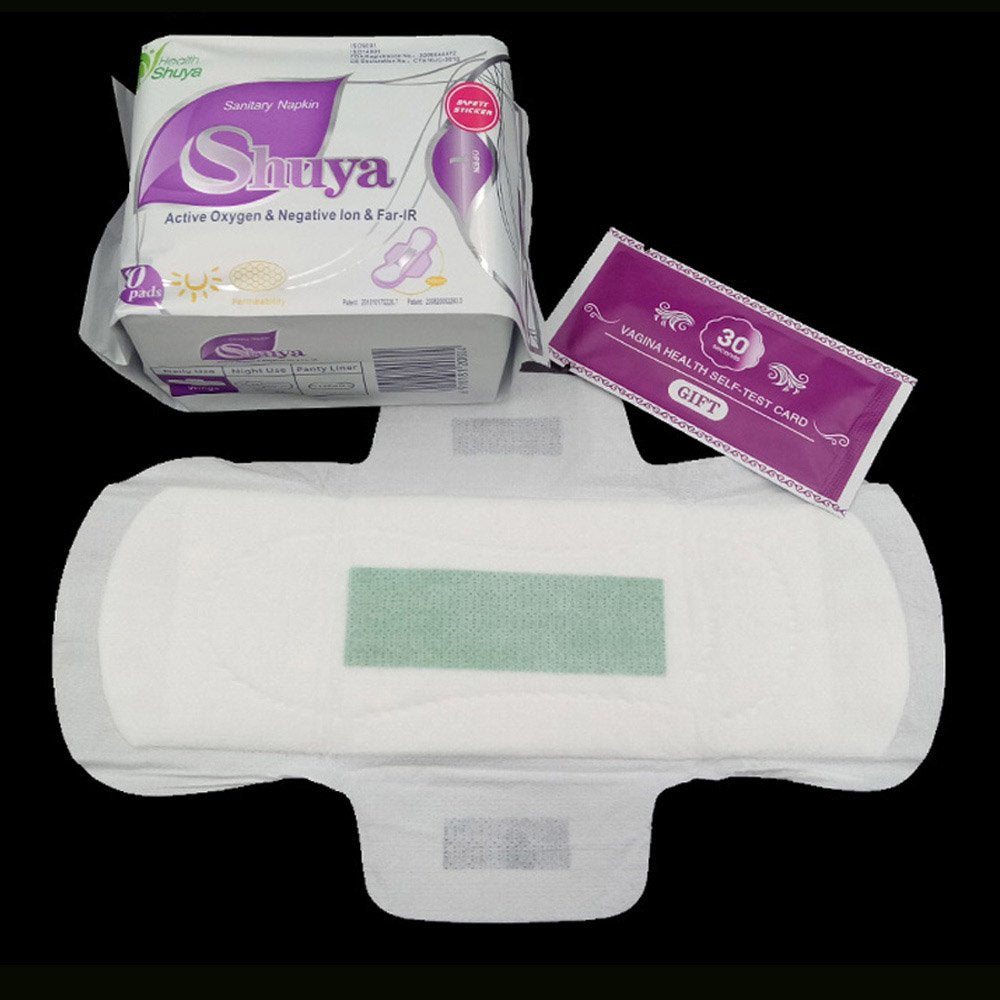 SHUYA Ultral Thin Feminine Care Pads for Women Regular Length with Wings, Patented Active Oxygen and Anion Sanitary Pads, High Absorbency, Size 245mm,Scented 40Count (Pack of 4)