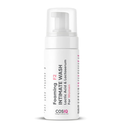 Cos-IQ Brightening Intimate Wash for Women, 100ml | Hygiene Wash with Lactic Acid & Lactoserum | Vaginal Wash, Prevents Itching, Irritation & Dryness, Suitable for All Skin Types