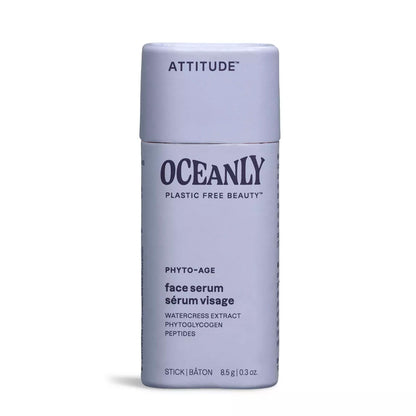 ATTITUDE Oceanly Face Serum Stick, EWG Verified, Plastic-free, Plant and Mineral-Based Ingredients, Vegan and Cruelty-free Beauty Products, PHYTO AGE, Unscented, 0.3 Ounce