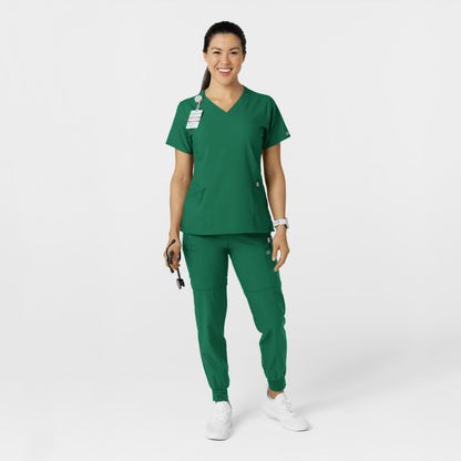 Women's Comfort Waist Cargo Jogger Scrub Pant, Hunter Green, 2XSPET