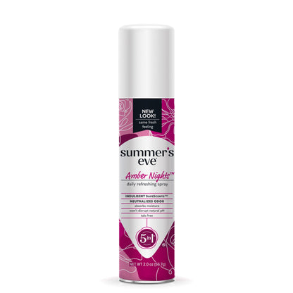 Summer's Eve Blissful Escape Wipes 32 Count and Amber Nights Spray Feminine Care Bundle