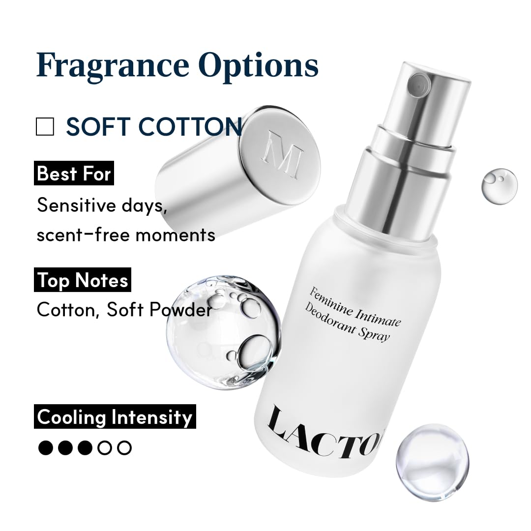 LACTOMEDI Feminine Foaming Wash & Intimate Deodorant Spray Soft Cotton