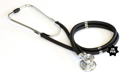 Primacare CSDS-9295-BK Sprague Rappaport Stethoscope, 30 in., Black (Pack of 25)