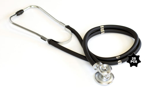 Primacare CSDS-9295-BK Sprague Rappaport Stethoscope, 30 in., Black (Pack of 25)