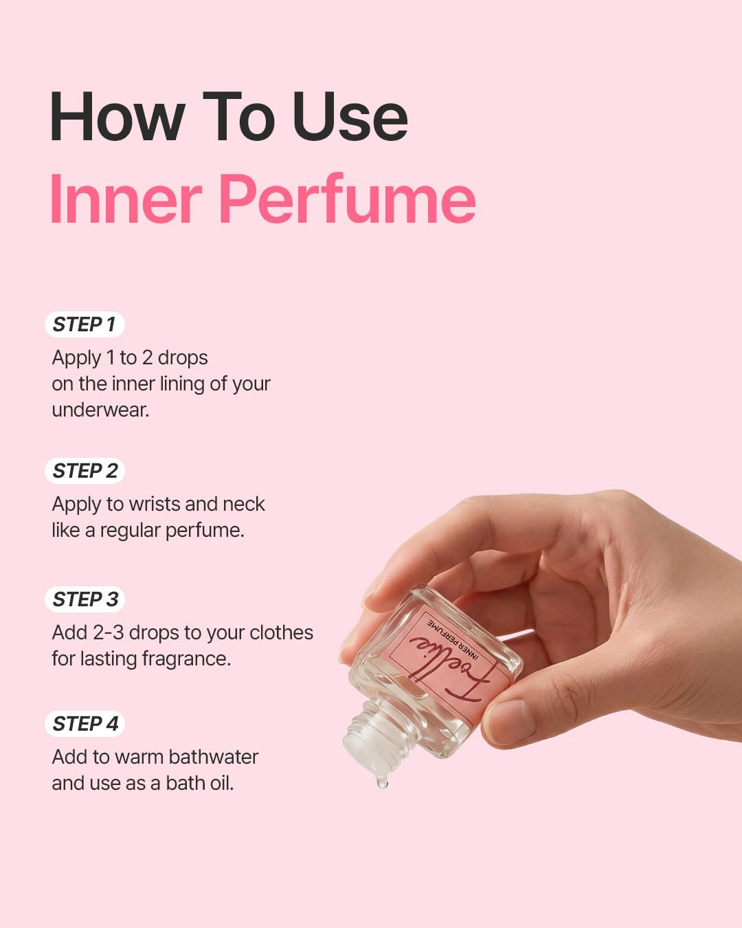 Foellie Inner Perfume, Feminine Wash 2-Pack Set (Fatale Rose & Bijou)