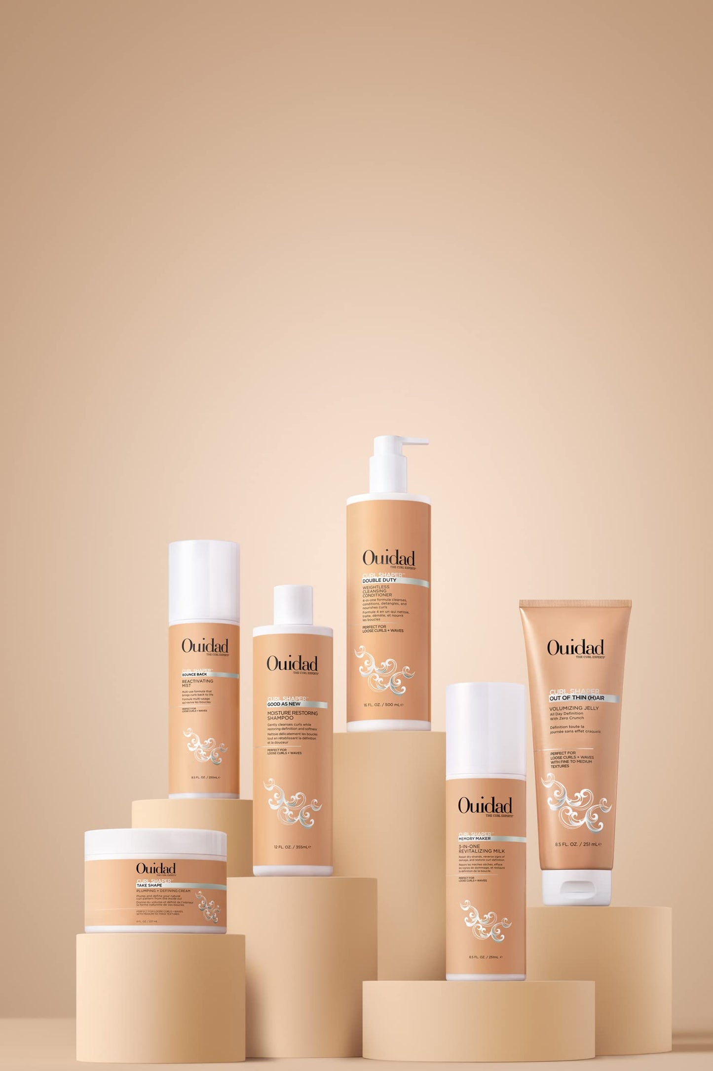 Ouidad Good As New Moisturizing Shampoo - Wash Away Excess Oil Without Stripping Hair, Moisturize and Protect Loose Curls & Waves, Use Daily to Enhance Definition And Prevent Breakage, Sulfate-Free