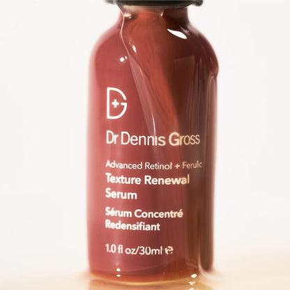 Dr. Dennis Gross Advanced Retinol + Ferulic Texture Renewal Serum – Anti-Aging Formula to Smooth Texture, Boost Radiance, and Minimize Fine Lines & Wrinkles, 1 oz