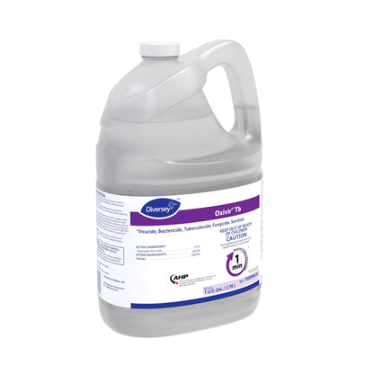 Oxivir Diversey 100898636 Tb One-Step Liquid Disinfectant Cleaner, Hospital Grade Accelerated Hydrogen Peroxide AHP, No Fragrance Added, Ready-to-Use, 1-Gallon