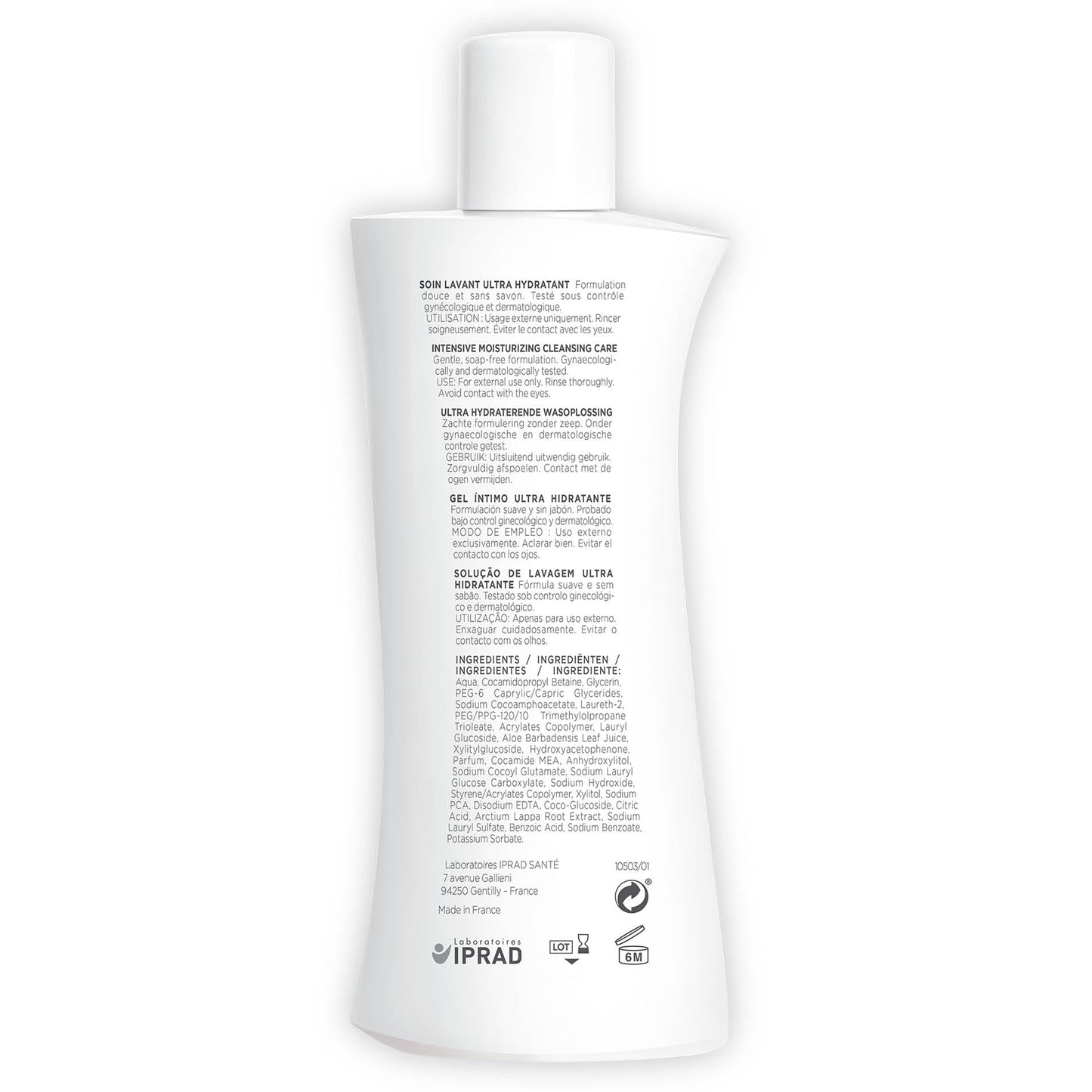Saforelle Intensive Moisturizing Cleansing Care - 250 ml - Feminine Wash with Burdock Extract for Soothing Daily Cleansing