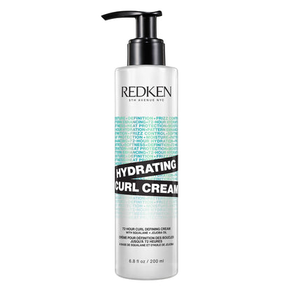 Redken Hydrating Curl Cream - 72 Hour Curl Definition, Heat Protection up to 450°F, Hydrates & Reduces Frizz, With Squalane & Jojoba Oil